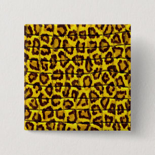 Chapa Cuadrada Piel de leopardo