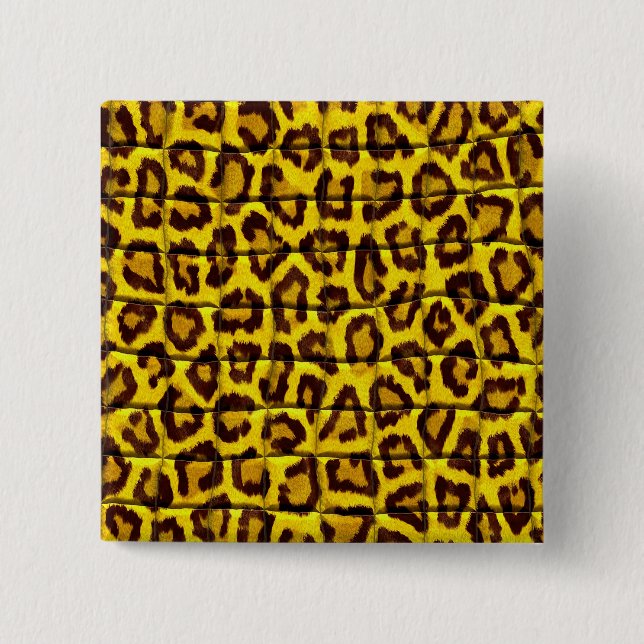 Chapa Cuadrada Piel de leopardo (Anverso)