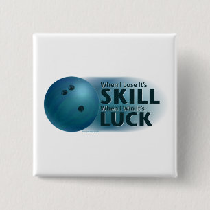 Chapa Cuadrada Pierde Habilidad Gana Suerte Bolos Azul
