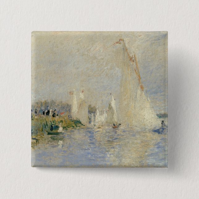 Chapa Cuadrada Pierre A Renoir | Regatta en Argenteuil (Anverso)