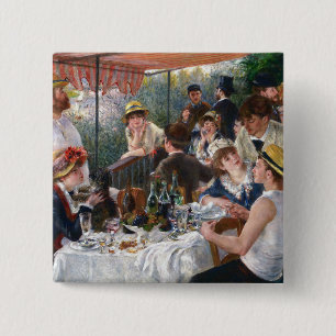Chapa Cuadrada Pierre-Auguste Renoir - Almuerzo de la Party de Ba