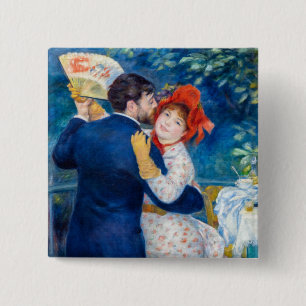 Chapa Cuadrada Pierre-Auguste Renoir - Baile rural