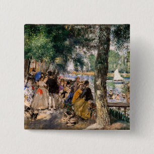 Chapa Cuadrada Pierre-Auguste Renoir - Baño en el Sena