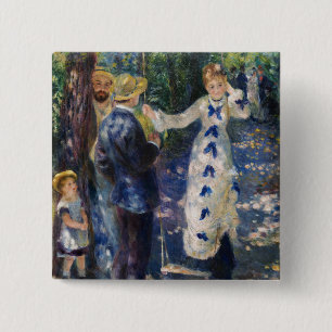 Chapa Cuadrada Pierre-Auguste Renoir - El Columpio