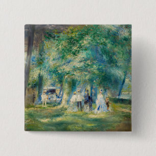 Chapa Cuadrada Pierre-Auguste Renoir - El Fiesta en Saint-Cloud