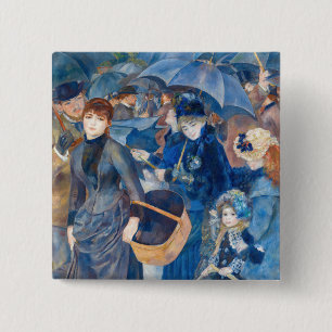 Chapa Cuadrada Pierre-Auguste Renoir - Los paraguas