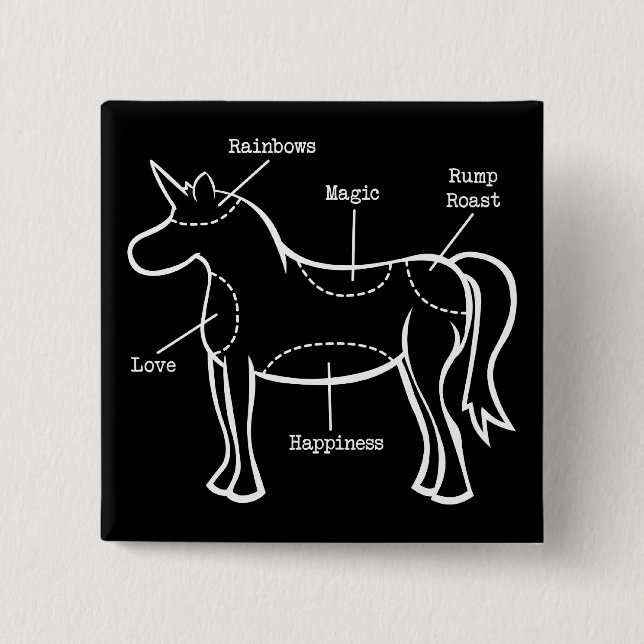 Chapa Cuadrada Piezas del unicornio (Anverso)