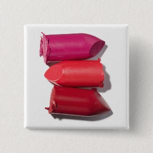 Chapa Cuadrada Pila de lápiz labial quebrado