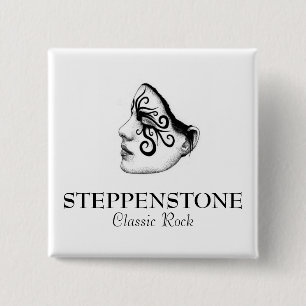Chapa Cuadrada Pin clásico de la roca de Steppenstone