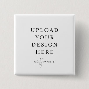 Chapa Cuadrada Pin cuadrado 2"