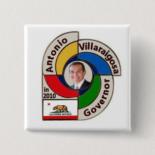 Chapa Cuadrada Pin cuadrado 2010 de Antonio Villaraigosa