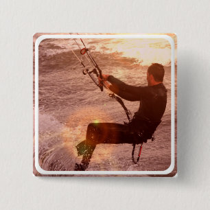 Chapa Cuadrada Pin cuadrado de Kiteboard