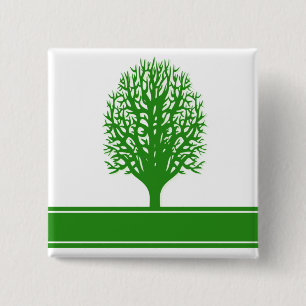 Chapa Cuadrada Pin cuadrado de los problemas ambientales