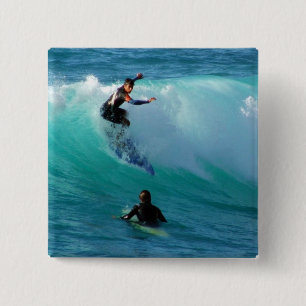 Chapa Cuadrada Pin cuadrado del estilo que practica surf