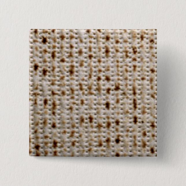 Chapa Cuadrada Pin cuadrado Matzo (Anverso)