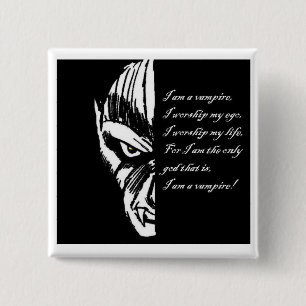 Chapa Cuadrada Pin D del juramento del vampiro+Insignia
