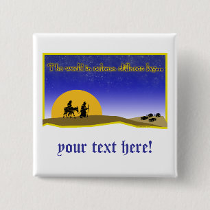 Chapa Cuadrada Pin de calma de solemón