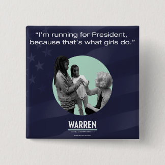 Chapa Cuadrada Pin de Elizabeth Warren - que es lo que lo hacen