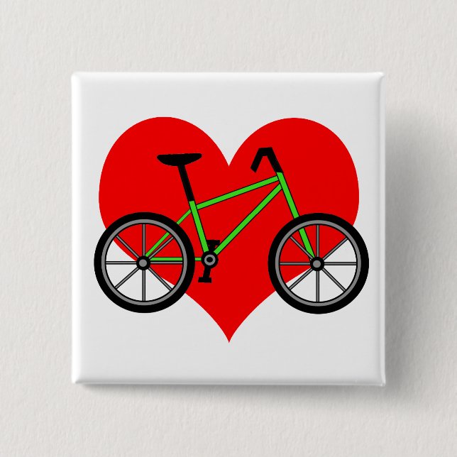 Chapa Cuadrada Pin de la bicicleta (Anverso)