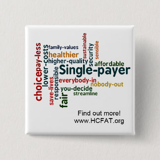 Chapa Cuadrada Pin de la nube de la palabra