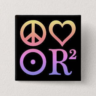 Chapa Cuadrada Pin de los símbolos de PLUR