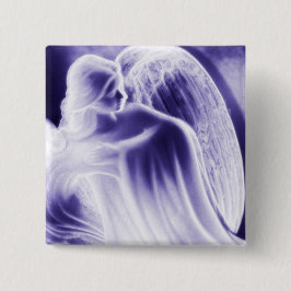 Chapa Cuadrada Pin de moda Majestic Blue Angel