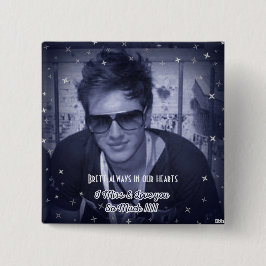 Chapa Cuadrada Pin de sensibilización sobre la epidemia de drogas