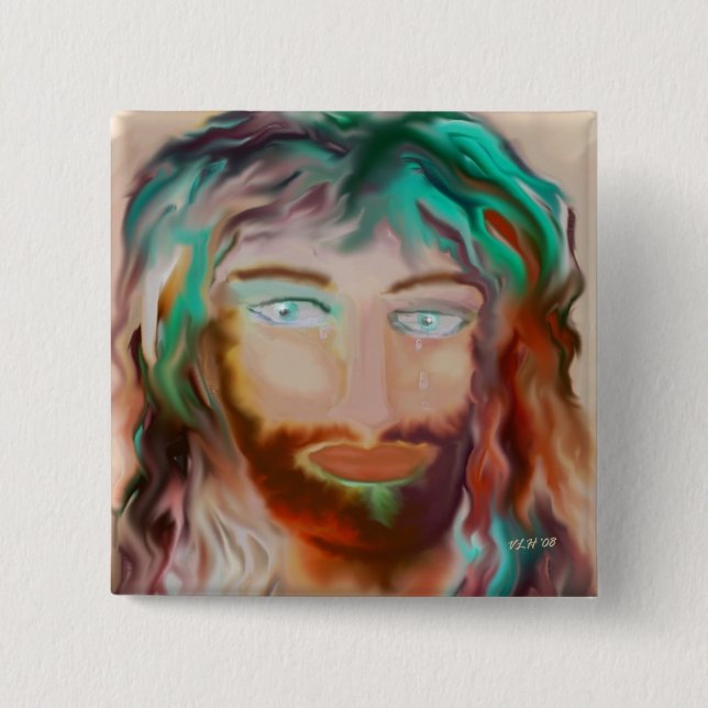 Chapa Cuadrada Pin del arte de la compasión (Anverso)