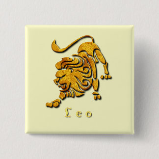 Chapa Cuadrada Pin del cuadrado del Rótulo de Leo