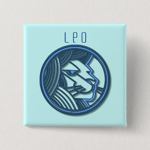 Chapa Cuadrada Pin del cuadrado del zodiaco de Leo