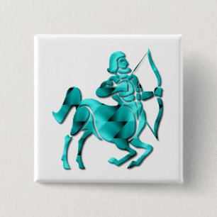 Chapa Cuadrada Pin del cuadrado del zodiaco del sagitario