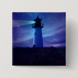 Chapa Cuadrada Pin del faro del faro