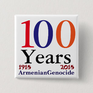 Chapa Cuadrada Pin del Genocidio Armenio