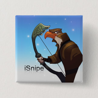 Chapa Cuadrada Pin del iSnipe de las leyendas del bolsillo