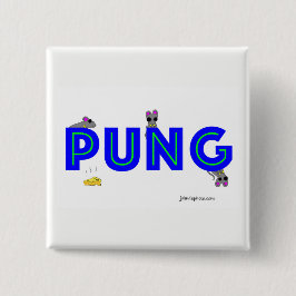 Chapa Cuadrada Pin del Mah Jongg Pung