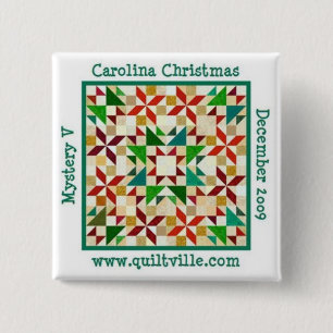 Chapa Cuadrada Pin del navidad de Carolina
