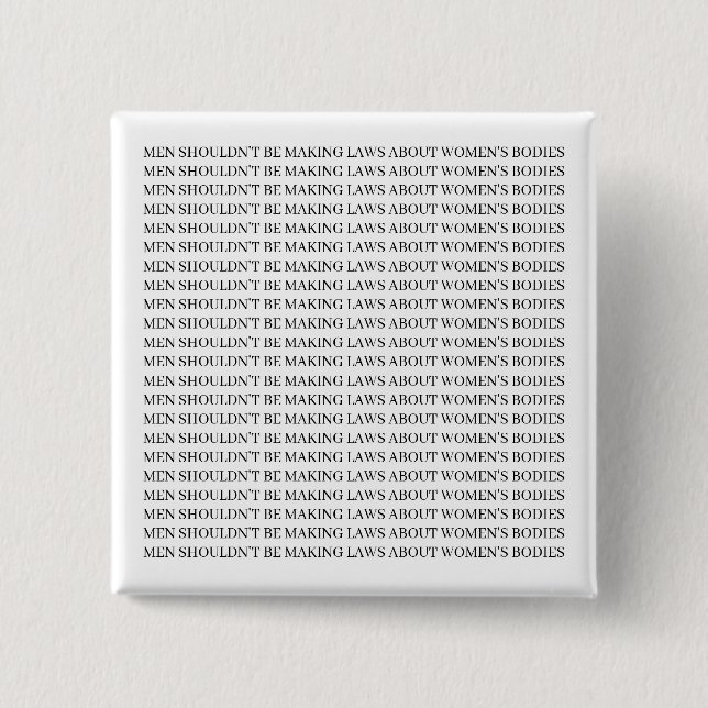 Chapa Cuadrada Pin feminista - Favorable opción (Anverso)