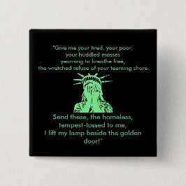 Chapa Cuadrada Pin gritador de la libertad