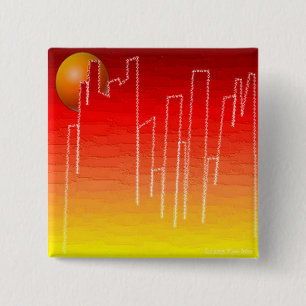 Chapa Cuadrada Pin nocturno de escarlata