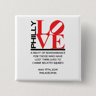 Chapa Cuadrada Pin oficial 2014 de Philly