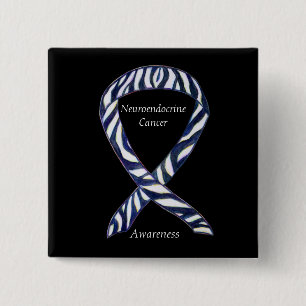 Chapa Cuadrada Pin Personalizado Cinta de Cáncer Neuroendocrino