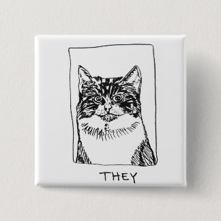 Chapa Cuadrada Pin Pronoun