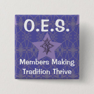 Chapa Cuadrada Pin púrpura de la estrella del este