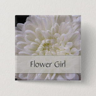 Chapa Cuadrada Pin que se casa blanco para el florista