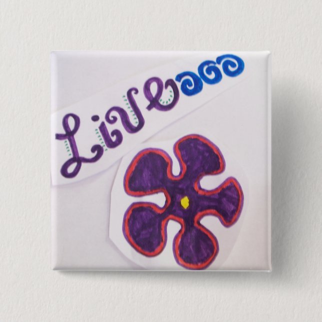 Chapa Cuadrada Pin vivo (Anverso)