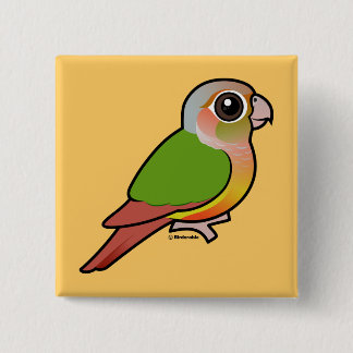 Chapa Cuadrada Piña Conure Verde-cheeked de Birdorable