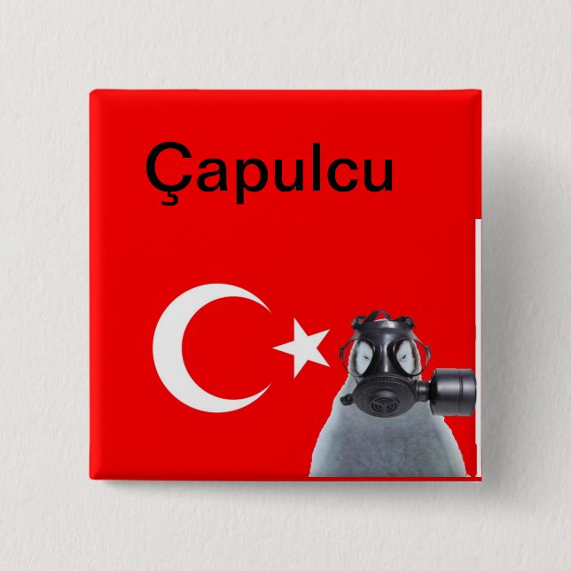 Chapa Cuadrada Pingüino de Capulcu (Anverso)