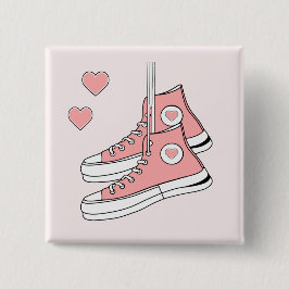Chapa Cuadrada Pink Girly Sneakers