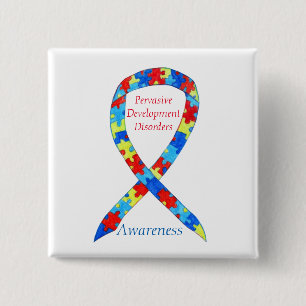 Chapa Cuadrada Pins de cinta de opciones para trastornos de desar