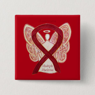 Chapa Cuadrada Pins de cinta para la toma de conciencia del ángel